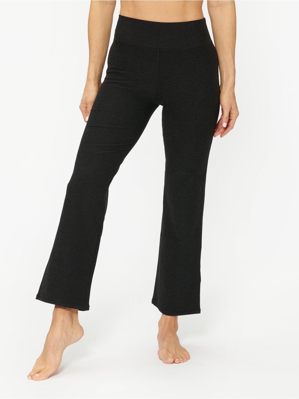 Vuori Women’s Medium Elevation Slim Bootcut Leggings - Black Heather